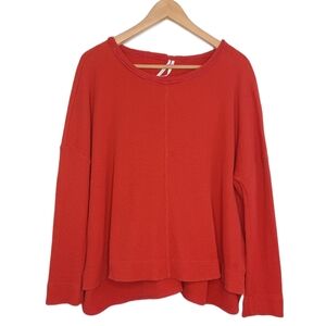 Anthropologie Sz S Waffle Knit Thermal Long-Sleeve Top